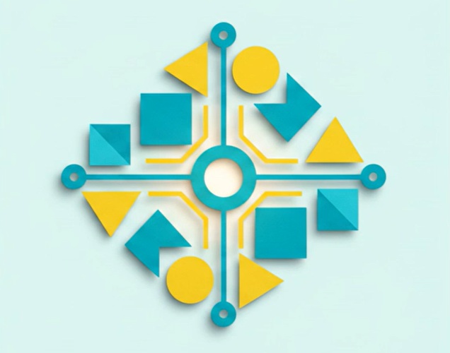 Get organized diamond shape icon.
